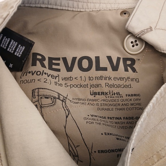 KUHL Pants Mens 30x32 Tan Revolvr Vintage Patina Dye Hiking Outdoors Climbing - Picture 10 of 12